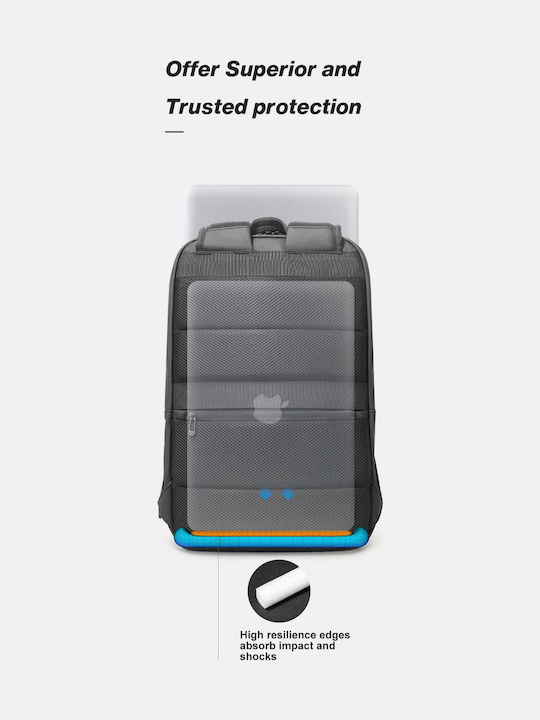 Bange Waterproof Backpack Backpack for 15.6" Laptop Black 3057 μαύρο