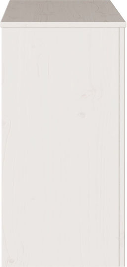 Конзолна маса Бял Д89.5xШ37xВ73cm