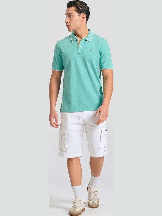 Funky Buddha Polo T-shirt Τιρκουάζ