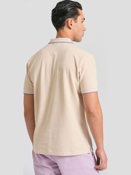 Polo Short Sleeve Ecru Blouse