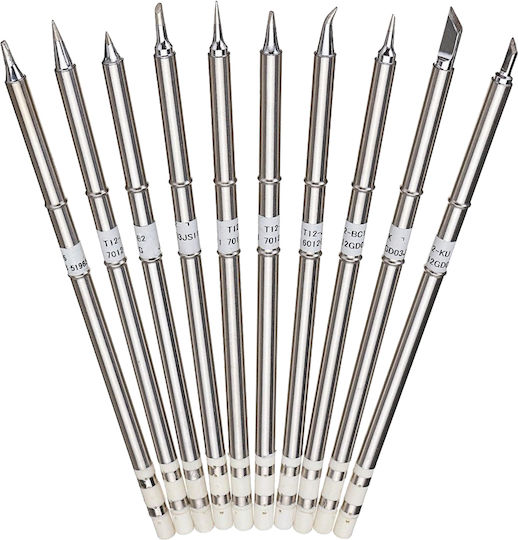 GloboStar Soldering Tips Compatible with HAKKO FX951 & FX952 Set 10 Pieces