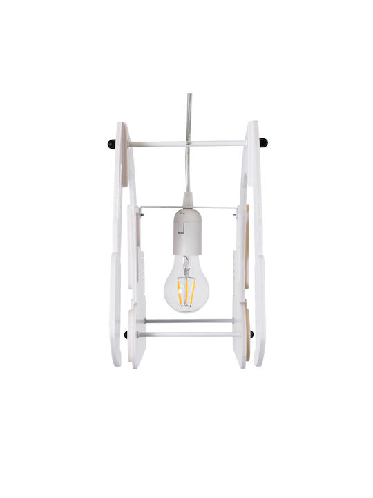 GloboStar Kids Plastic Single Ceiling Light E27 Excavator Yellow 45x27cm