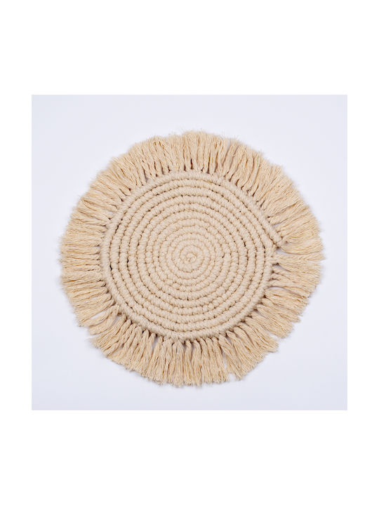 GloboStar Placemat Fabric Beige 31x31cm 1pcs