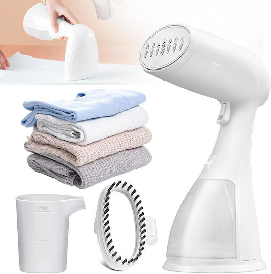 Aparat de călcat cu abur pentru haine de Mână 1500W cu rezervor 300ml Alb