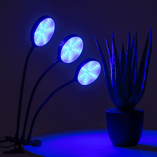 GloboStar Desk Grow Light with LED and Power 15W L10xW30xH41cm.