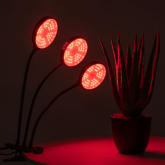 GloboStar Desk Grow Light with LED and Power 15W L10xW30xH41cm.