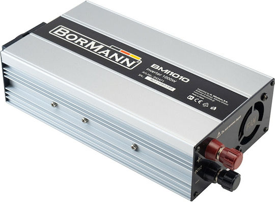 Bormann BMI1010 Invertor Auto 1000W pentru Convertirea 12V DC în 220V AC cu 1xUSB