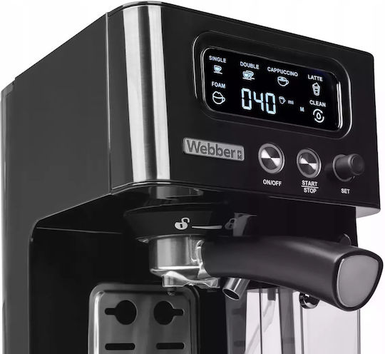 Webber M5 Andes 1450W Налягане 15бар за капучино Черна