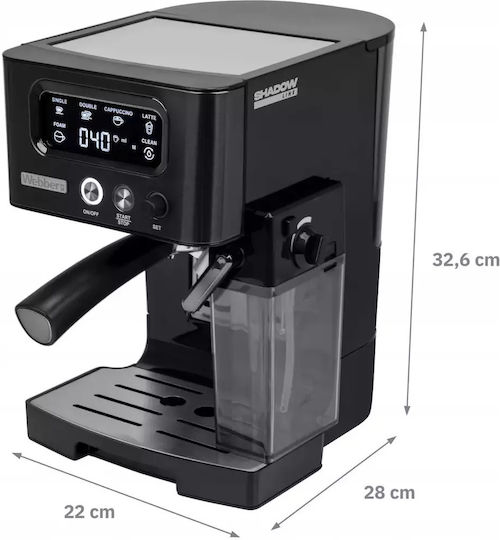 Webber M5 Andes 1450W Налягане 15бар за капучино Черна