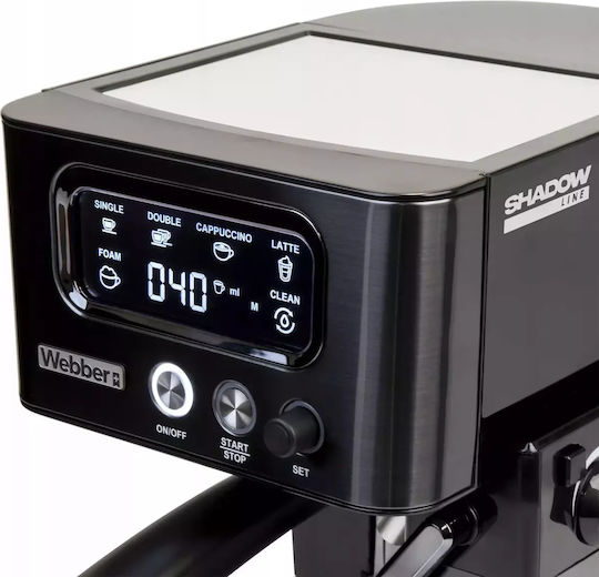 Webber M5 Andes 1450W Налягане 15бар за капучино Черна