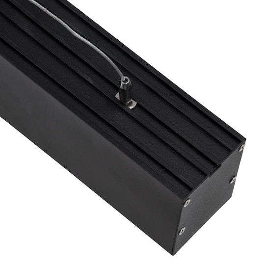 GloboStar Orion -P Commercial Linear LED Ceiling Light 72W Warm White IP20 Dimmable L120xD5.5xH7cm