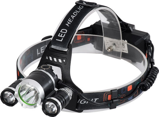 GloboStar Επαναφορτιζόμενος Φακός Κεφαλής LED IP54 με Μέγιστη Φωτεινότητα 3000lm