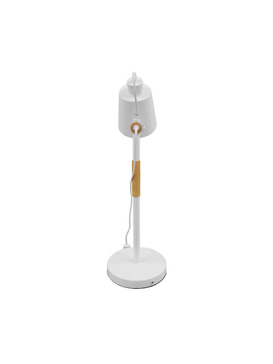GloboStar Verity Office Lamp for Socket E27 in White Color