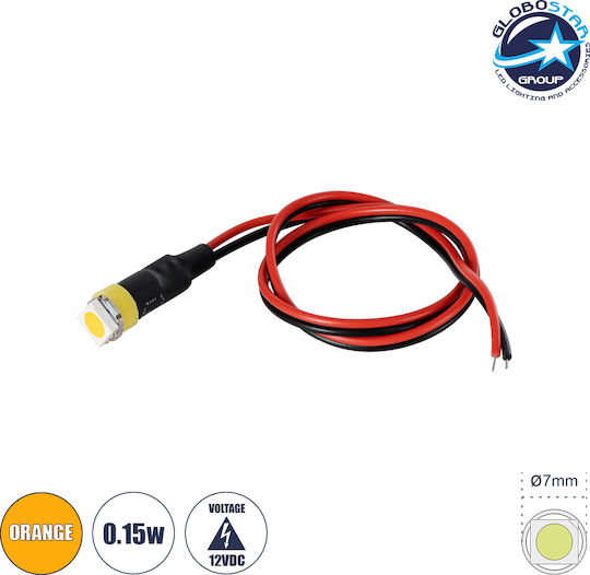 GloboStar LED Orange 12V 0.15W (81484)
