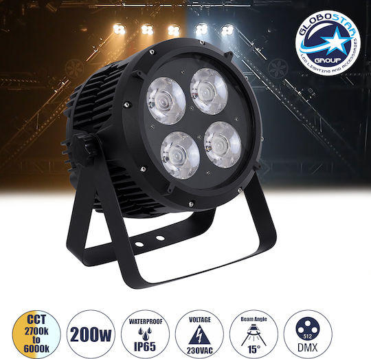 GloboStar Φωτορυθμικό LED PAR DMX RGB