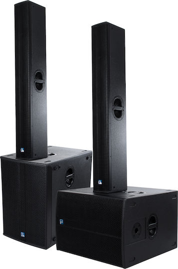 GloboStar 98027-98028-SET Ζεύγος Αυτοενισχυόμενων Ηχείων PA 1200W με Woofer 18"
