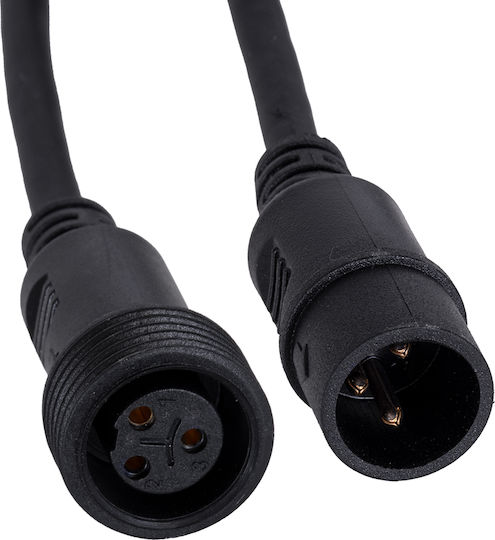 GloboStar Кабел XLR мъжки - XLR женски Черен 1м 51171