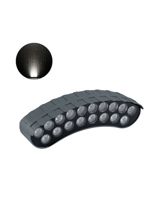 GloboStar Treelightkina Εξωτερικό Φωτιστικό LED Wall Washer 18W με Φυσικό Λευκό Φως IP65 Γκρι