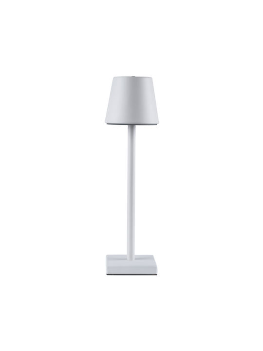 GloboStar Nega Outdoor Floor Lamp LED 2.2W with Warm White Light IP44 White
