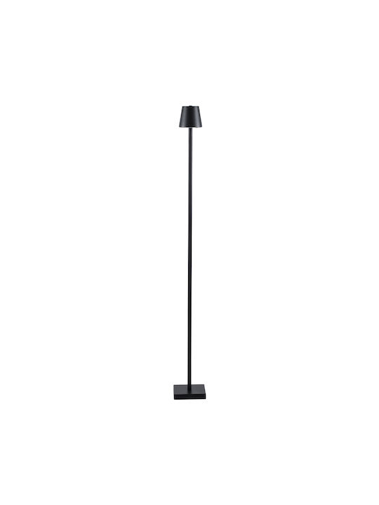 GloboStar Nega Outdoor Floor Lamp LED 2.2W With Warm White Light IP44 Black