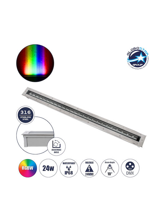 GloboStar Außenstehlampe LED Wall Washer 24W RGBW IP68