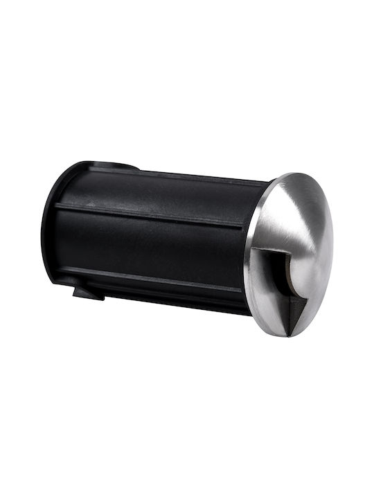 GloboStar Undergroundrena Σποτ Δαπέδου LED 1W με Θερμό Λευκό Φως IP68 Ασημί