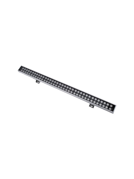 GloboStar Washergaia Außenstehlampe LED Wall Washer 144W RGBW IP67 Silber