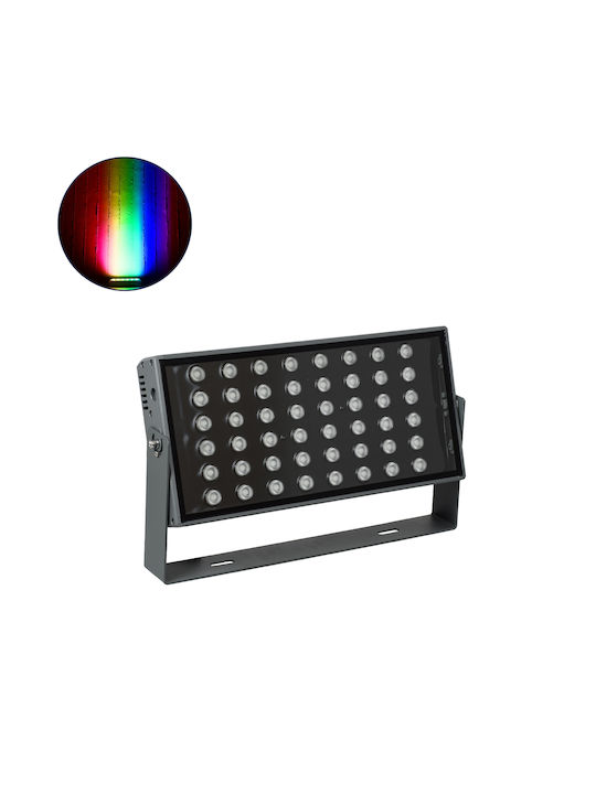 GloboStar Zana Outdoor Floor Lamp LED Wall Washer 100W RGBW IP65 Gray
