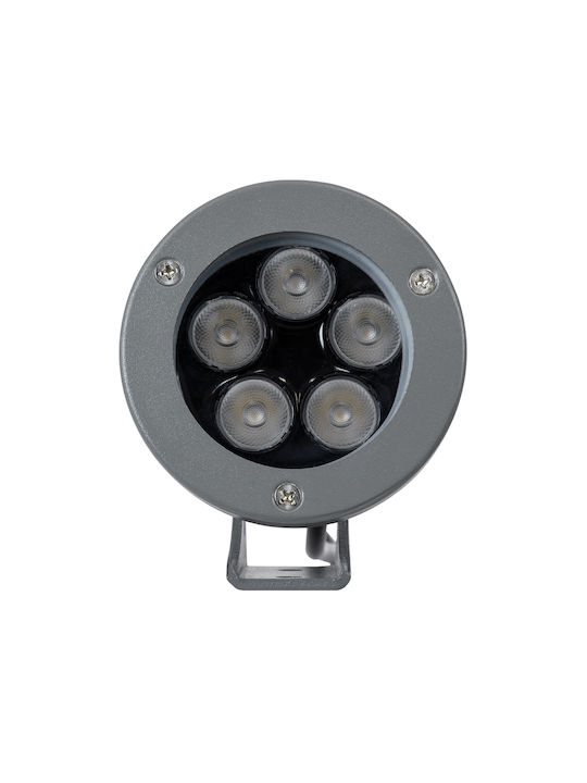 GloboStar Treelight Proiector LED Pentru Exterior 12W Cu Lumină Alb Natural IP67 Gri