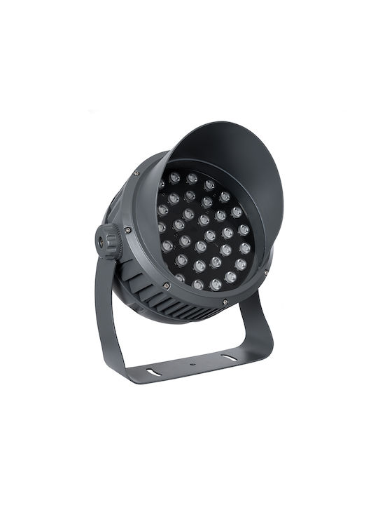 GloboStar Εξωτερικό Φωτιστικό LED Wall Washer 100W RGBW IP67 Γκρι