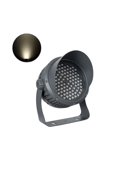 GloboStar Flooddimo Външна Стояща Лампа LED Стенна Пералня 100W с Неутрално Бяло Светлина IP67 Бяла