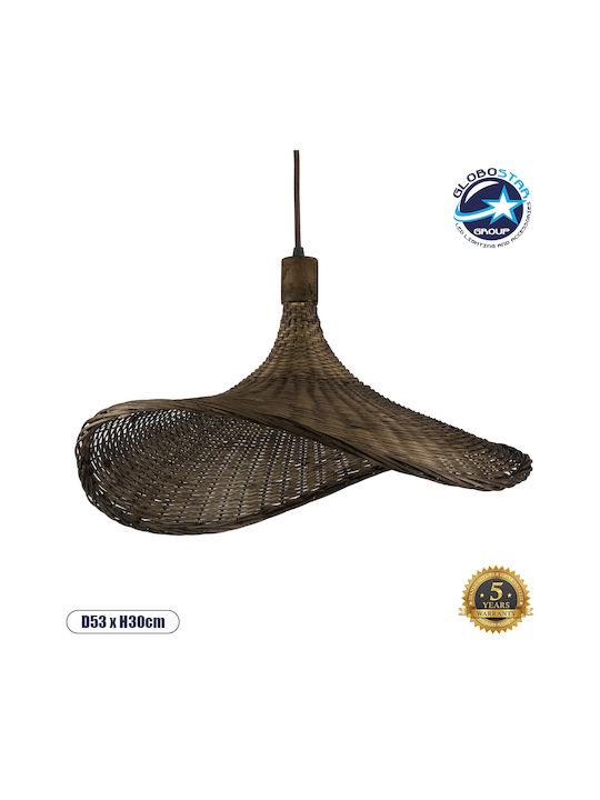GloboStar Cuba Brown Ceiling Light Boho with E27 Socket 53x30cm