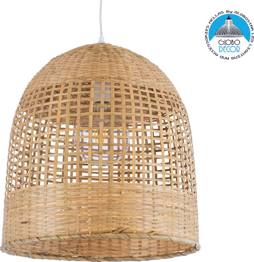 GloboStar Bora-Bora Beige Boho Bell Pendant Ceiling Light with E27 Socket 42x42x44cm