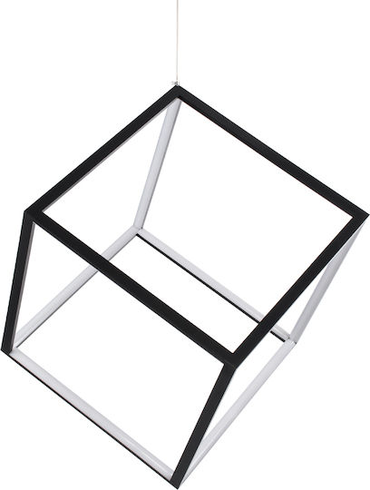 GloboStar Kiboo Hängelampe Schwarz 40x40x40cm.
