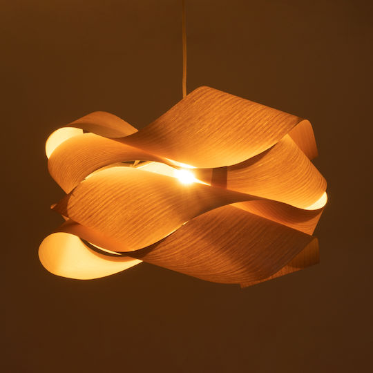 GloboStar Sardigna Ceiling Light Beige Boho Grid with E27 Socket 60x60x30cm