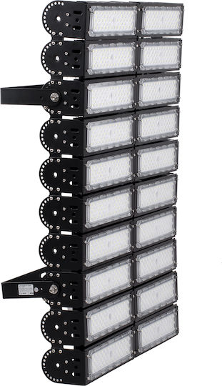 GloboStar GOLIATH Водоустойчив LED Прожектор 1000W Студено Бяло 5000K IP65