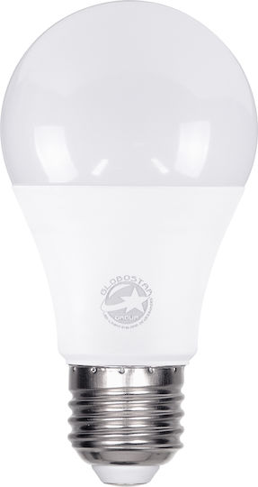 GloboStar LED-Lampe 8W 110mm für Fassung E27 und Form A60 Warmes Weiß 880lm