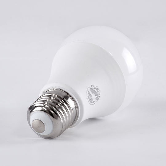 GloboStar LED-Lampe 8W 110mm für Fassung E27 und Form A60 Warmes Weiß 880lm