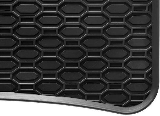 Rubber Mats Geyer & Hosaja Vw Polo 2009-2017 Skoda Fabia 2014+ Seat Ibiza 2008-2017 4 Pieces Black 842/4c