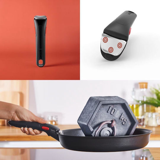 Tefal Ingenio Essentials Cookware Set from Aluminum Black with Non-stick Interior Coating 3 Pieces