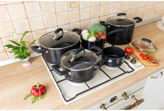 Zokura Set Oale din Aluminiu cu Acoperire Antiaderentă 5 Piese