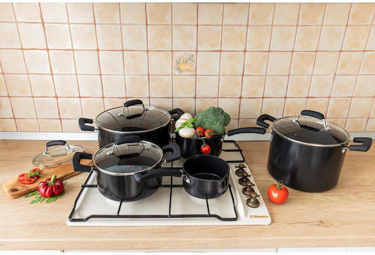 Zokura Set Oale din Aluminiu cu Acoperire Antiaderentă 5 Piese