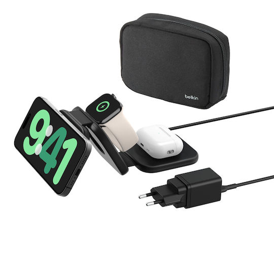 Belkin Ασύρματος Φορτιστής Qi2 Μαύρος (BoostCharge PRO)