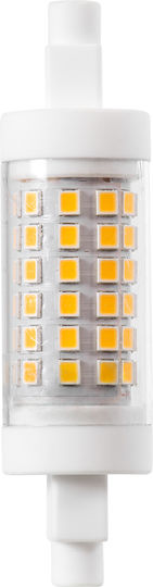 GloboStar Bec LED 7W pentru Soclu R7S și Formă R80 Alb cald 791lm