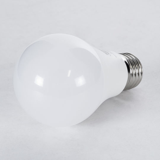 GloboStar Λάμπα LED 10W 110mm για Ντουί E27 και Σχήμα A60 Ψυχρό Λευκό 1000lm Dimmable