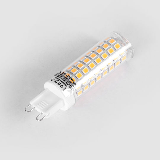 GloboStar LED крушка 6W 80mm за фасунга G9 Топло бяло 816лм