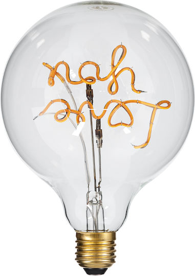 GloboStar LED крушка 4W 180mm за фасунга E27 и форма G125 Топло бяло 340лм Димируем