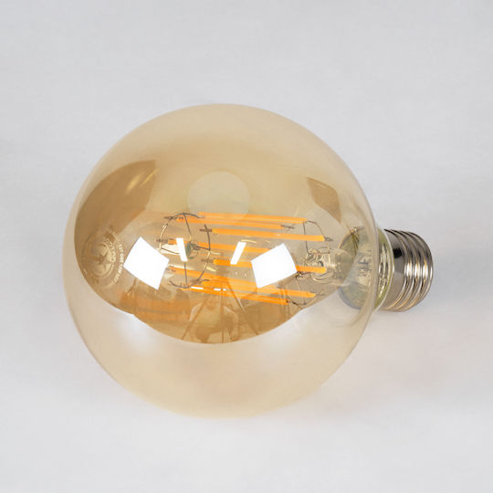 GloboStar Edison Retro LED крушка 12W 137mm за фасунга E27 и форма G95 Топло бяло 1260лм Димируем