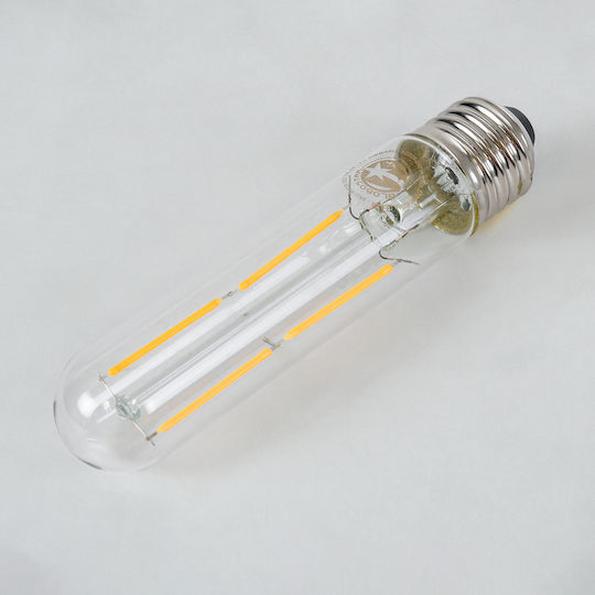GloboStar LED-Lampe 4W 135mm für Fassung E27 und Form T30 Warmes Weiß 440lm Dimmbar