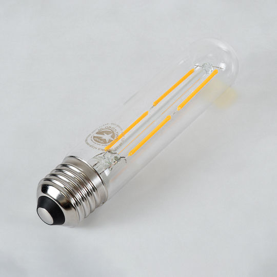 GloboStar LED-Lampe 4W 135mm für Fassung E27 und Form T30 Warmes Weiß 440lm Dimmbar